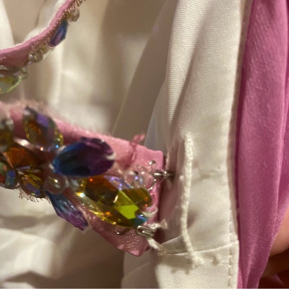 Multi-coloured Tony Bowls flowy prom gown - Picture 9 of 13